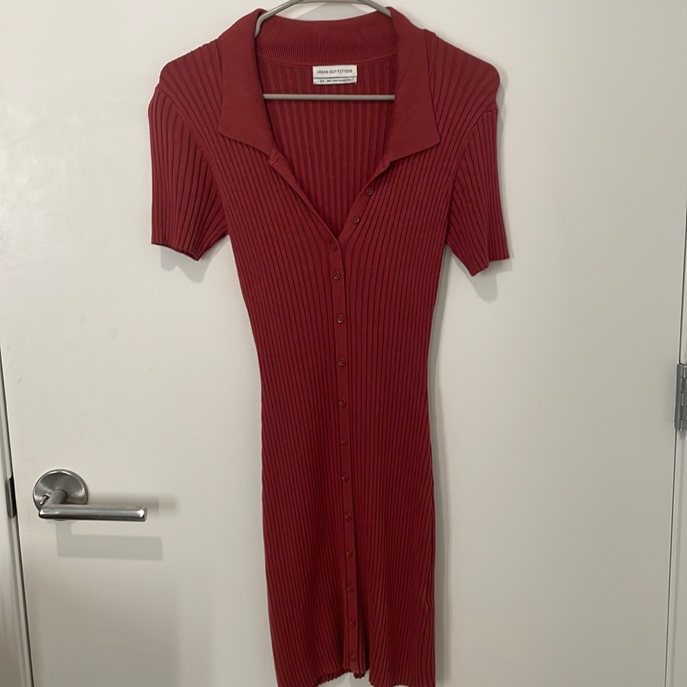 Urban Outfitters Brick Red Sweater Dress